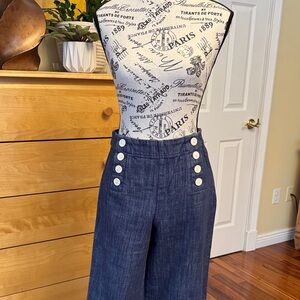 LOFT button front trouser jeans size 2